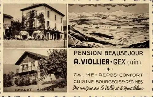 Ak Gex Ain, Pension Beausejour, Propr. A. Viollier, Châlet Annexe