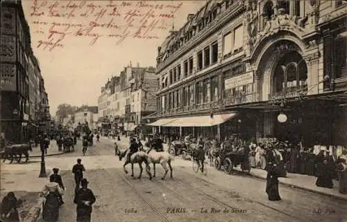 Ak Paris, La Rue de Sevres