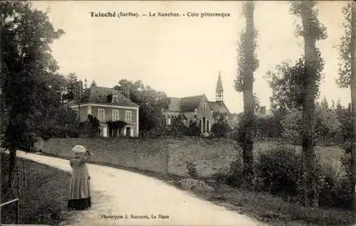 Ak Teloché Sarthe, Le Rancher, Coin pittoresque