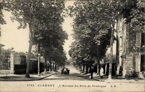 Ak Clamart Hauts de Seine, Avenue du Bois de Boulogne