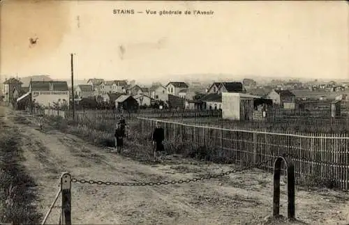 Ak Stains Seine-Saint-Denis, vue generale de l'Avenir