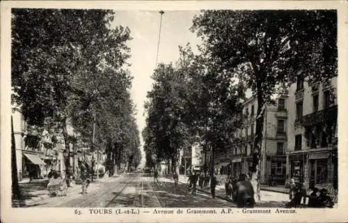 Ak Tours Indre et Loire, Avenue de Grammont