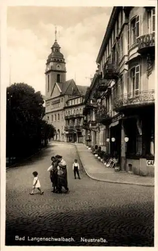 Ak Bad Langenschwalbach, Neustraße, Frauen mit Kindern