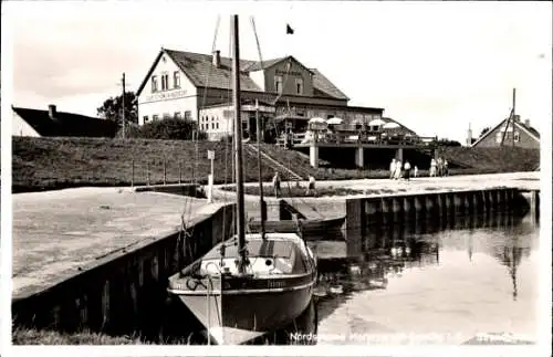 Ak Horumersiel Wangerland Friesland, Strandhotel, Segelboot