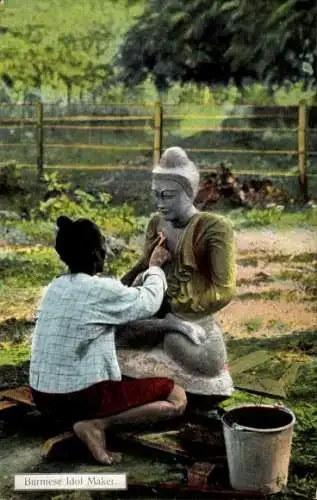 Ak Burma Myanmar, burmesischer Idolmacher