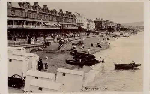 Ak Sandown Isle of Wight England, Promenade