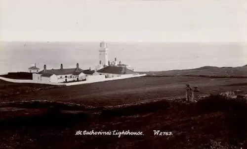 Ak Isle of Wight England, Leuchtturm St. Catherine