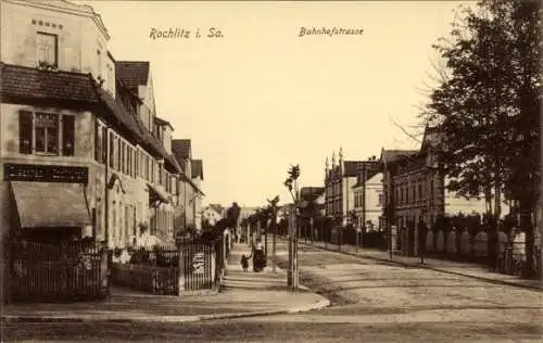 Ak Rochlitz an der Mulde, Bahnhofstraße