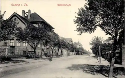 Ak Coswig in Sachsen, Wilhelmstraße