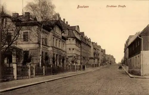 Ak Bautzen in der Lausitz, Strehlaer Straße