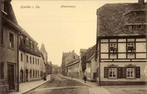 Ak Hartha in Sachsen, Albertstraße
