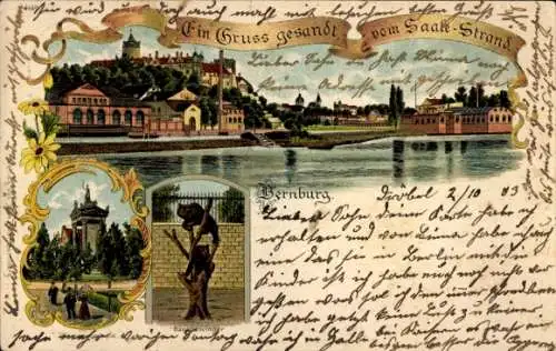 Litho Bernburg an der Saale, Gesamtansicht, Bärenzwinger