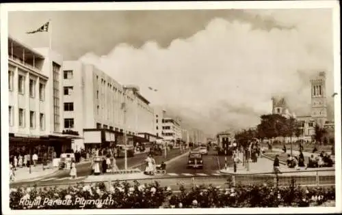 Ak Plymouth Devon England, königliche Parade