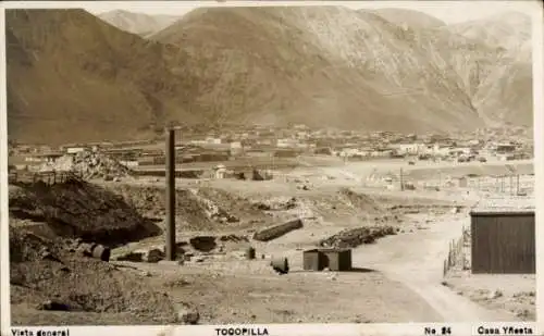 Ak Tocopilla Chile, Gesamtansicht