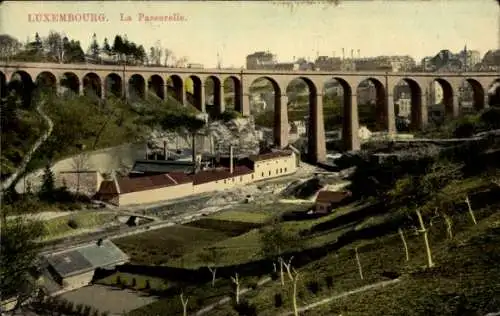 Ak Luxemburg Luxembourg, Viadukt