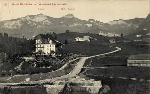 Ak Weissbad Halbkanton Appenzell Innerrhoden, Hotel Belvedere