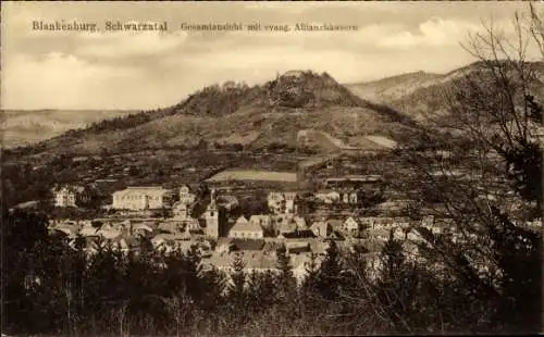 Ak Bad Blankenburg Schwarzatal Thüringen, evangelische Allianzhäuser, Panorama