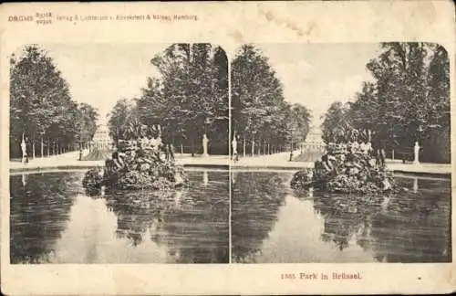 Stereo Ak Bruxelles Brüssel, Park, Wasserpartie