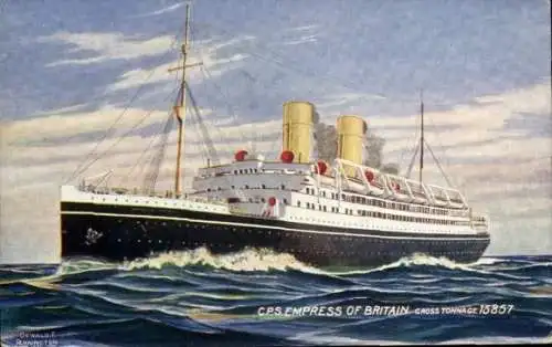 Ak Dampfer Empress of Britain, Canadian Pacific Ships, CPS