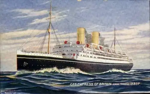 Ak Dampfer Empress of Britain, Canadian Pacific Ships, CPS