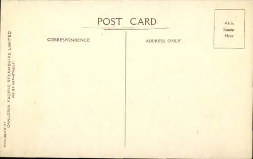 Ak Dampfer Empress of Britain, Canadian Pacific Ships, CPS