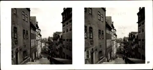 Stereo Foto Praha Prag, Kleinseite, Neue Schlossstiege