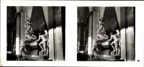 Stereo Raumbild Foto Praha Prag, Altstadt, Jakobskirche, Grabmal Graf von Mitrowitz