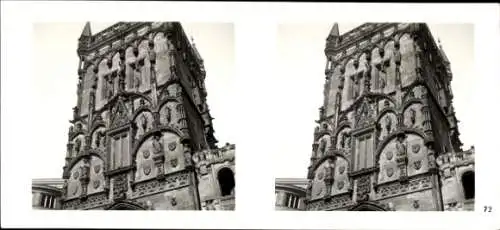 Stereo Raumbild Foto Praha Prag, Altstadt, Pulverturm, Teilansicht