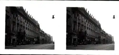 Stereo Foto Praha Prag, Hibernergasse, Adelspaläste