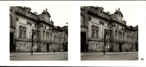 Stereo Raumbild Foto Praha Prag, Neustadt, Karlsplatz, Fausthaus