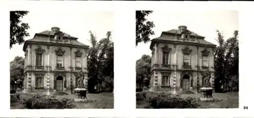 Stereo Raumbild Foto Praha Prag, Neustadt, Villa Amerika, Zwergenhaus genannt