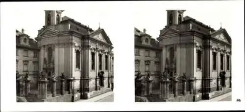 Stereo Foto Praha Prag, Neustadt, Resselgasse, Karl Barromäus Kirche