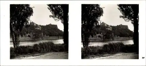 Stereo Raumbild Foto Praha Prag, Burg Wischehrad