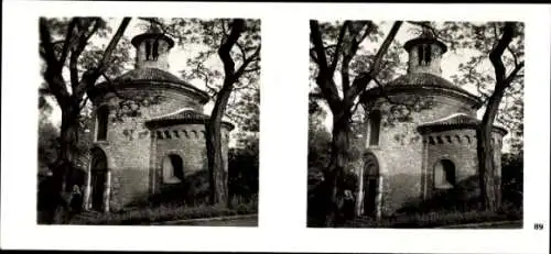 Stereo Foto Praha Prag, Wischehrad, Martinskapelle