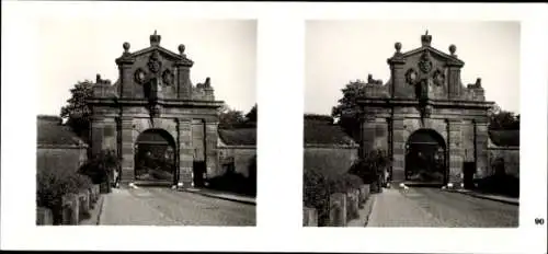 Stereo Foto Praha Prag, Wischehrad, Französisches Tor