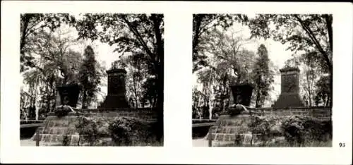 Stereo Foto Praha Prag, Štěrboholy, Soldatenfriedhof