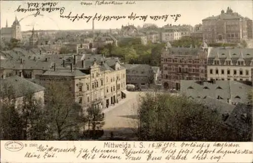 Ak Mittweida in Sachsen, Stadtbild