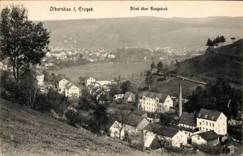 Ak Olbernhau im Erzgebirge, Blick über Rungstock