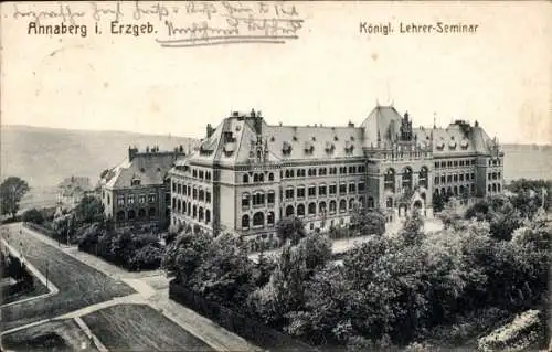 Ak Annaberg Buchholz Erzgebirge, Königl. Lehrer Seminar