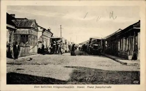 Ak Kowel Ukraine, Franz Joseph Straße