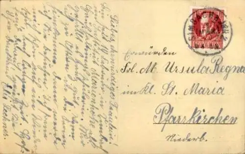 Ak Simbach am Inn in Niederbayern, Engl. Institut höhere Mädchen- und Haushaltungsschule Marienhöhe