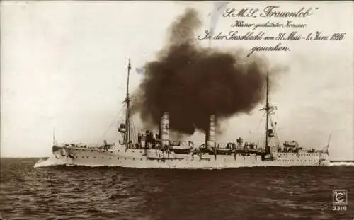 Ak Deutsches Kriegsschiff, SMS Frauenlob, Kleiner geschützter Kreuzer