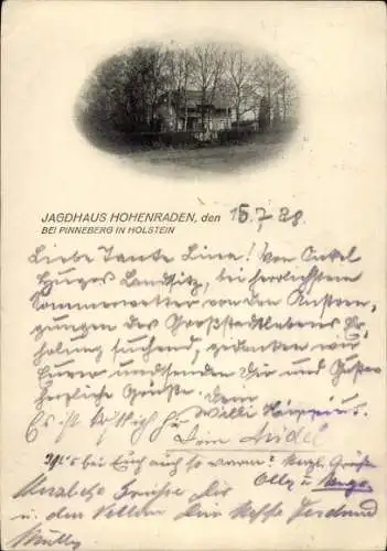 Ak Borstel Hohenraden Kreis Pinneberg, Jagdhaus Hohenraden
