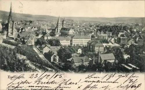 Ak Esslingen am Neckar, Gesamtansicht