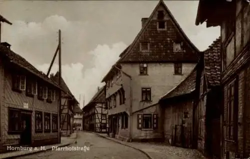 Ak Hornburg Schladen Werla am harz, Pfarrhofstraße