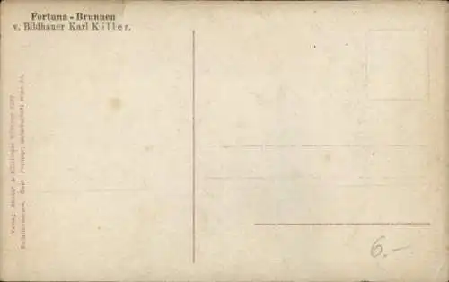 Ak Lehel München, Fortunabrunnen von Bildhauer Karl Killer