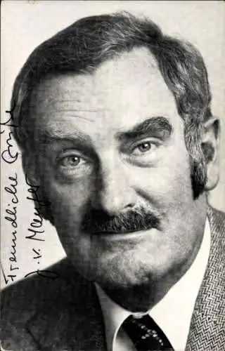 Ak Schauspieler und Kabarettist Jürgen von Manger, Portrait, Philips, Autogramm