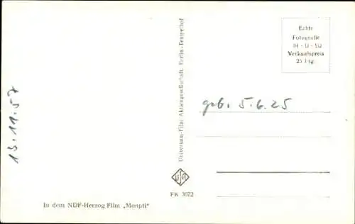 Ak Schauspieler Boy Gobert, Portrait, Autogramm, Mompti