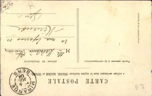 Ak Tanzendes Paar, Menuett