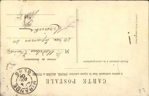 Ak Tanzendes Paar, Menuett